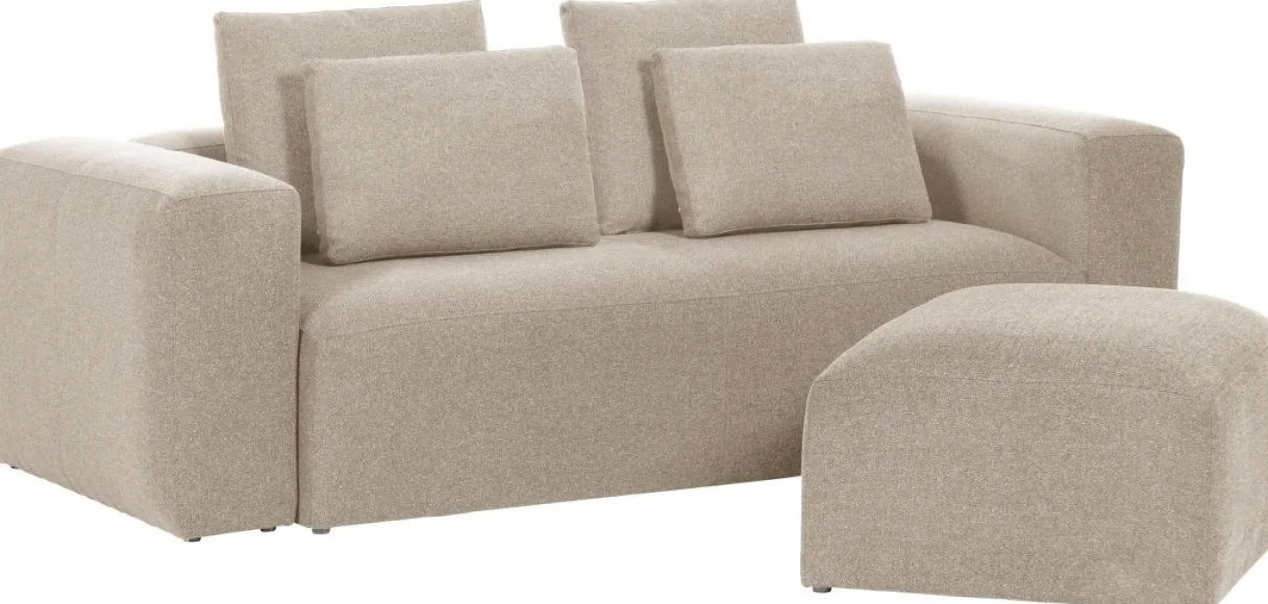 Clearance Kave Home Blok Voetenbank Beige