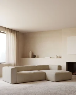 Online Kave Home Blok 4-Zits Hoekbank Beige
