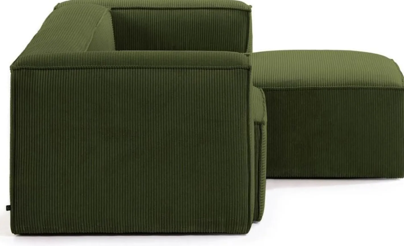 Outlet Kave Home Blok 2-Zits Hoekbank Groen