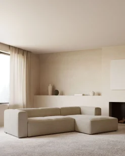 Outlet Kave Home Blok 3-Zits Hoekbank Beige