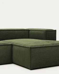New Kave Home Blok 4-Zits Hoekbank Groen