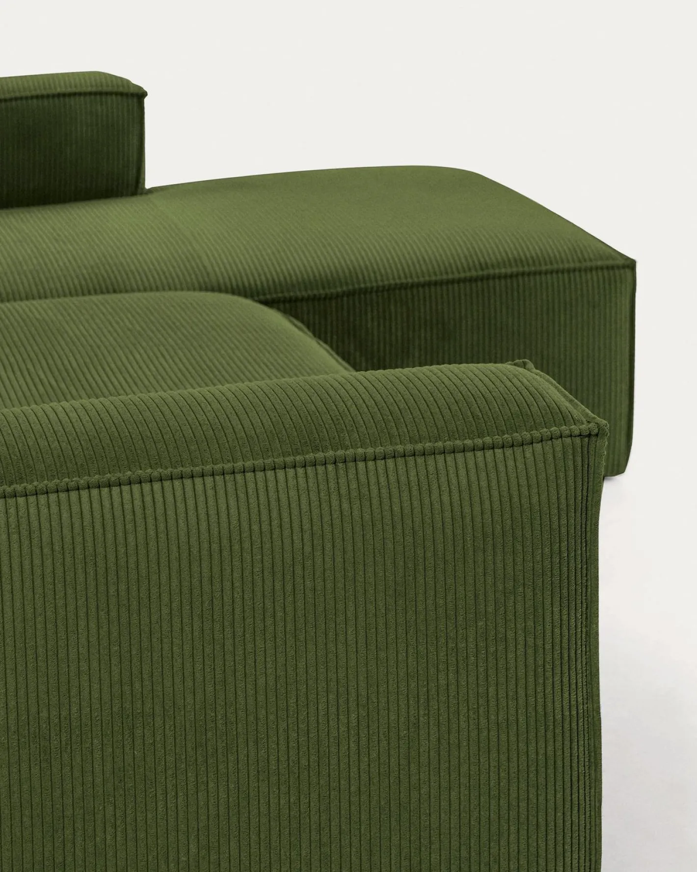 New Kave Home Blok 4-Zits Hoekbank Groen