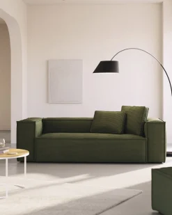 Online Kave Home Blok 3-Zitsbank Groen