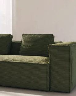 Online Kave Home Blok 3-Zitsbank Groen