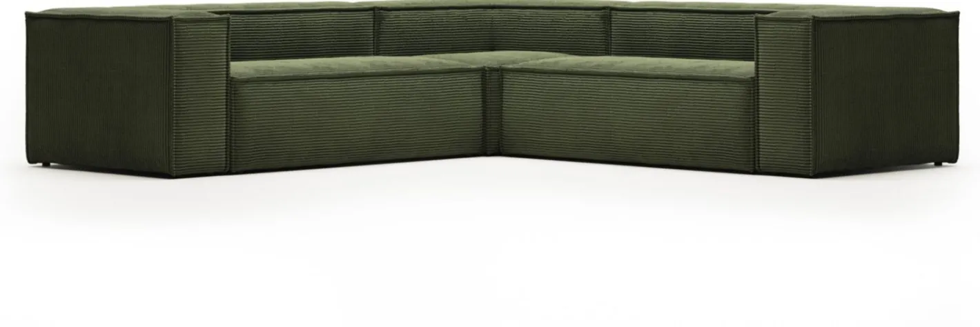 Online Kave Home Blok 4-Zitshoekbank Groen