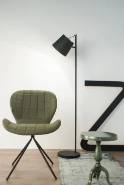 Best Zuiver Bluckle Head Vloerlamp Black