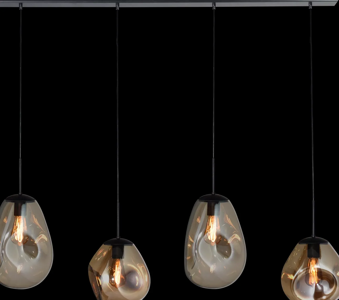Montèl Bold Hanglamp Matt Black, Goud