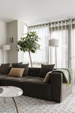 Sale It's about RoMi Boston M Vloerlamp Sand, Light Linen