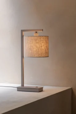 Online It's about RoMi Boston Tafellamp Sand, Light Linen
