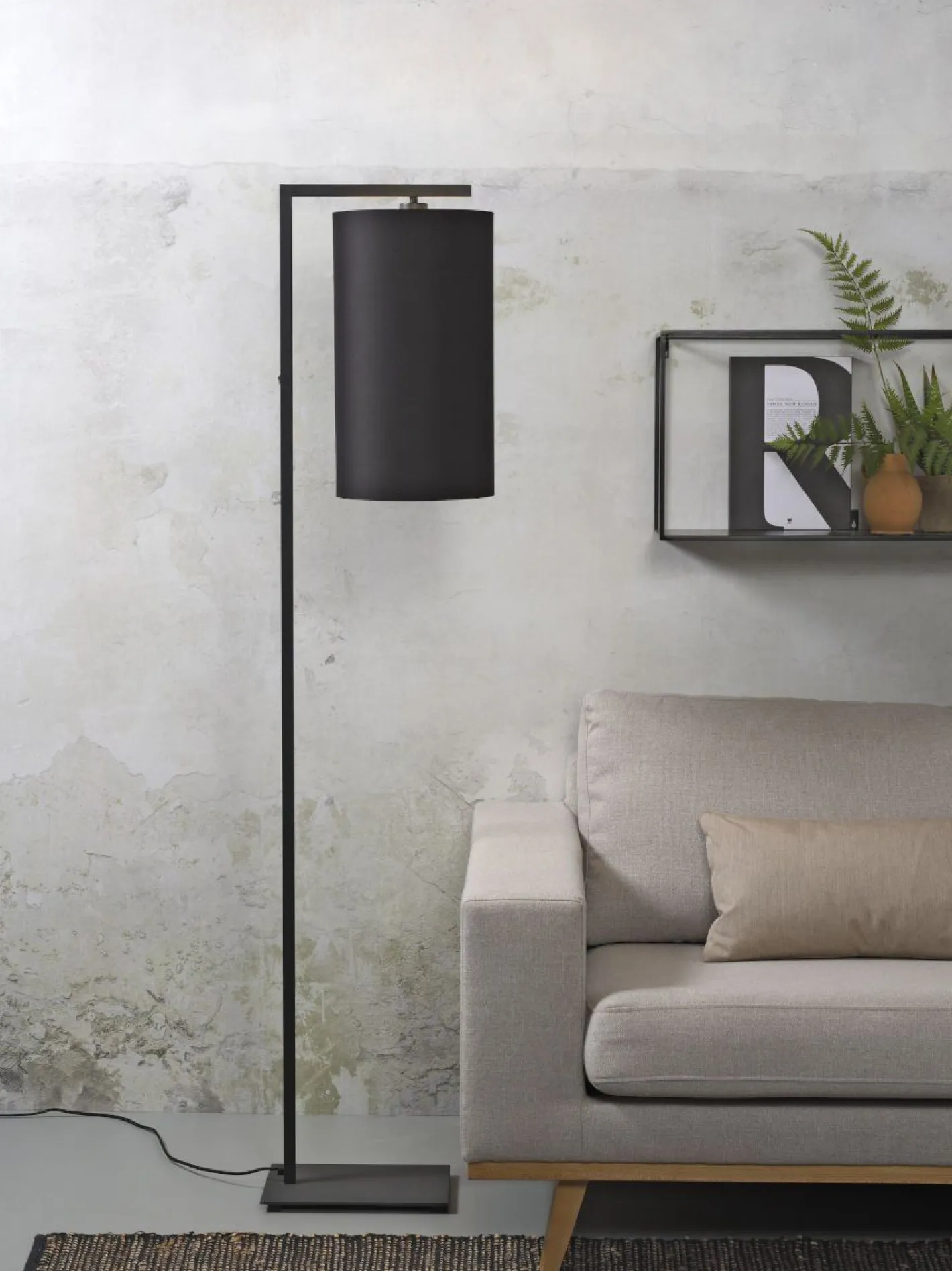 Online It's about RoMi Boston Vloerlamp Zwart
