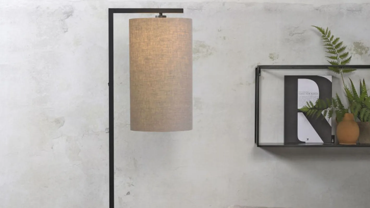 Hot It's about RoMi Boston Vloerlamp Donker Linnen