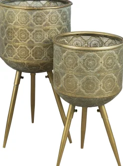 Discount Dutchbone Botanique Planthouder goud