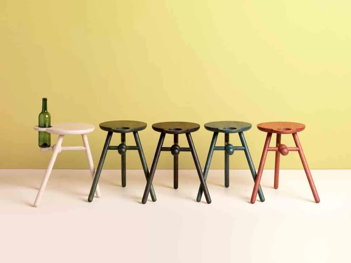 Online Pode Bottle Stool Bijzettafel Naturel