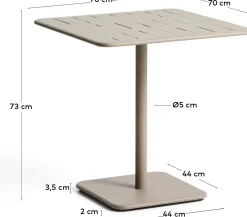Hot Kave Home Brai Outdoor Bistrotafel Taupe