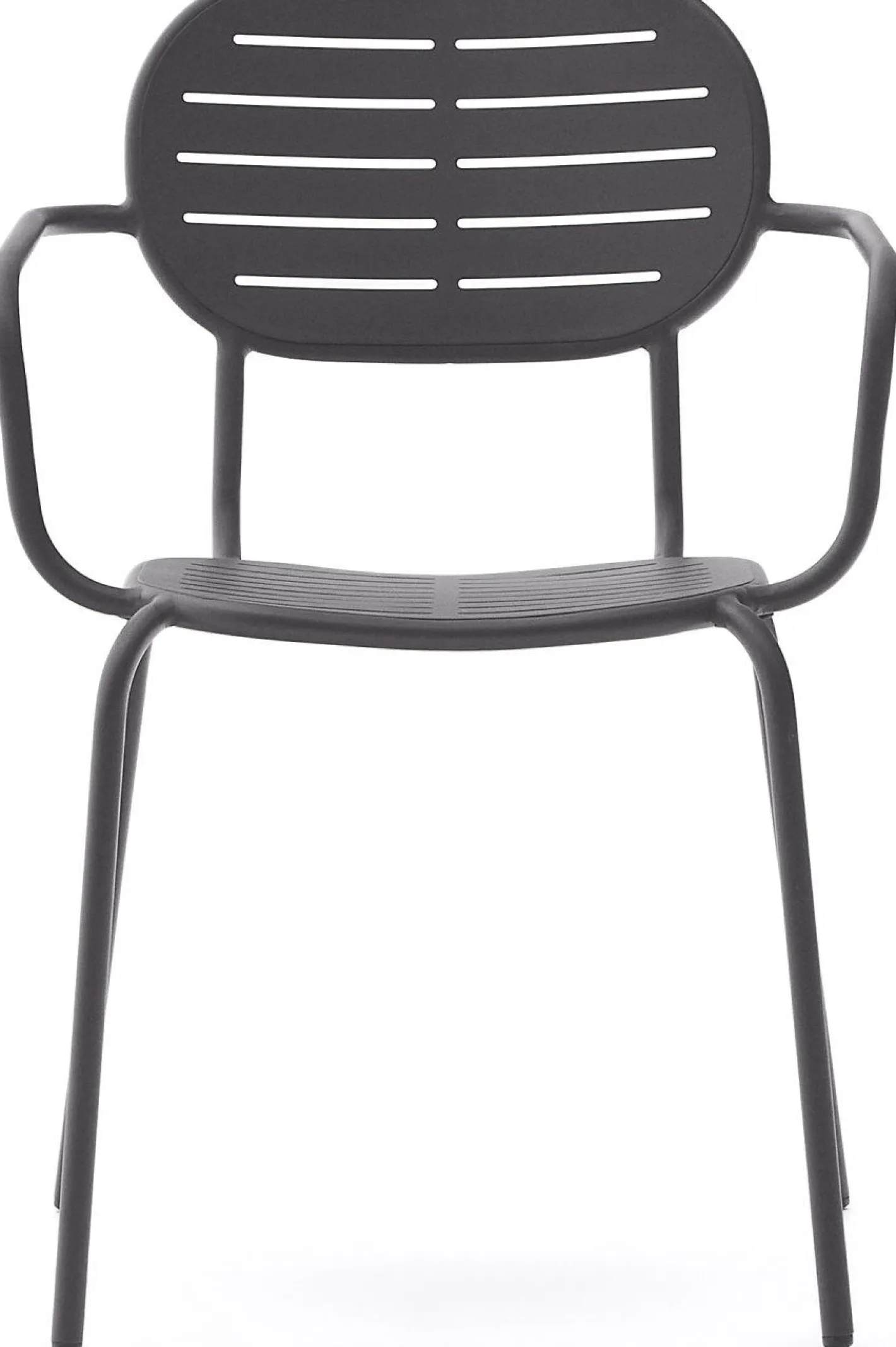 Kave Home Brai Tuin Armstoel Donkergrijs