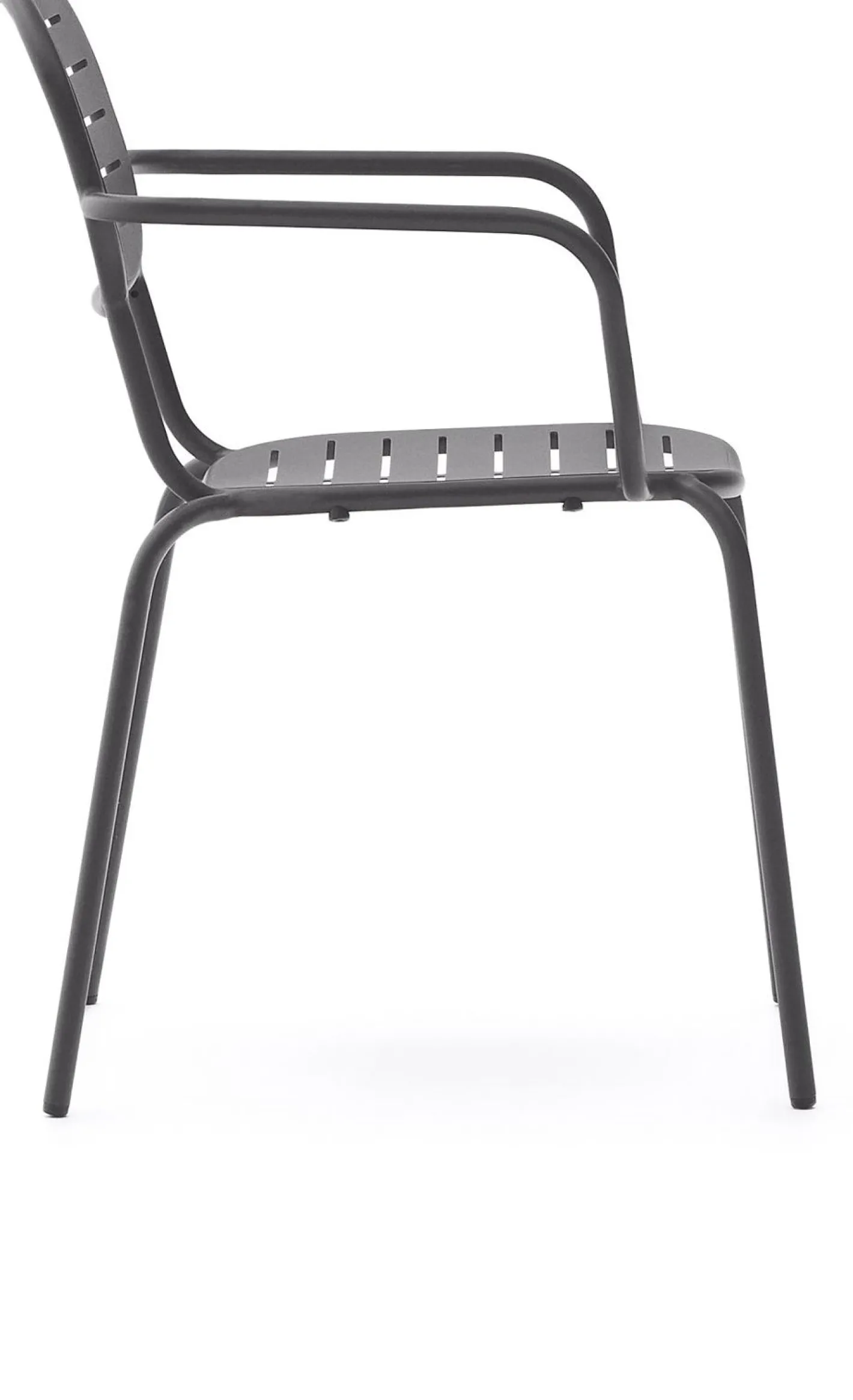Kave Home Brai Tuin Armstoel Donkergrijs