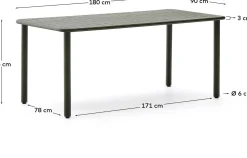 Best Kave Home Brai Tuintafel Donkergroen