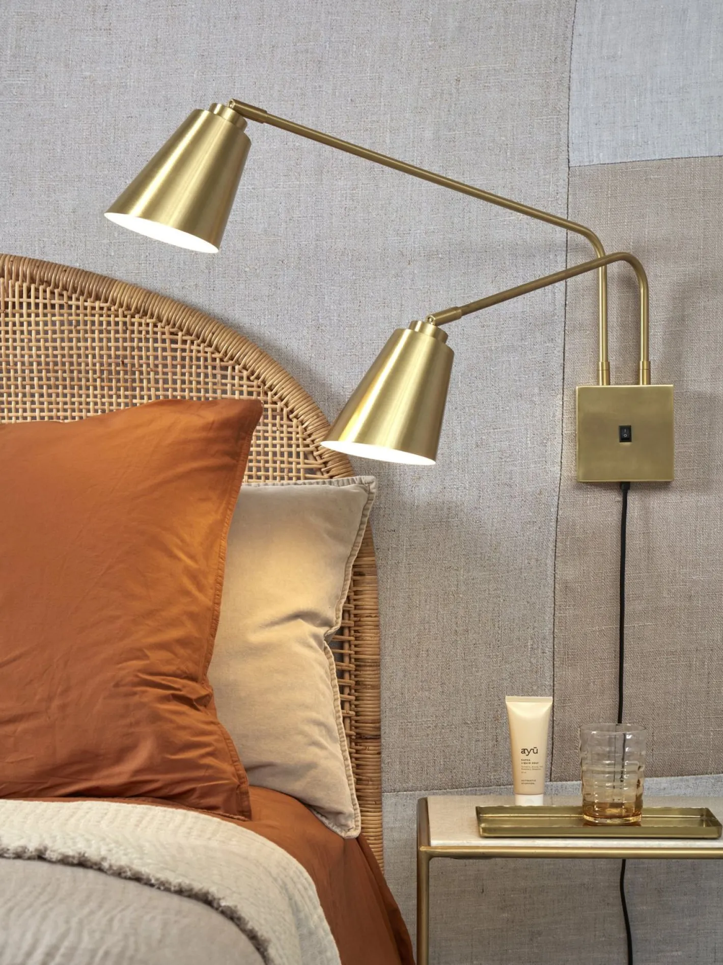 Online It's about RoMi Bremen 2 spots Wandlamp Gold
