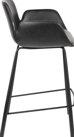 Discount Zuiver Brit LL (set van 2) Barkruk Black