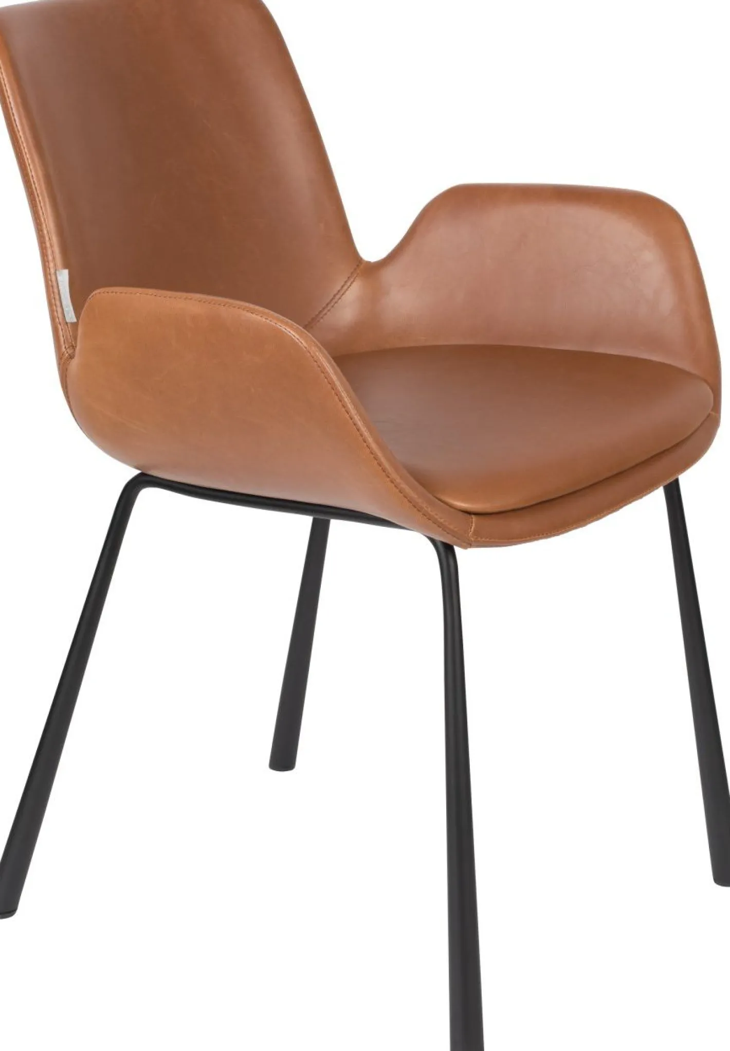 Discount Zuiver Brit (set van 2) Eetkamerstoel Brown