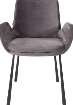 Discount Zuiver Brit (set van 2) Eetkamerstoel Dark Grey