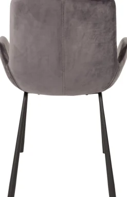 Discount Zuiver Brit (set van 2) Eetkamerstoel Dark Grey