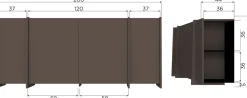 New WOOOD Brock Dressoir Bruin