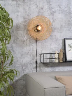 Good&Mojo Bromo Bamboo Wandlamp Natural