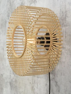 Good&Mojo Bromo Bamboo Wandlamp Natural