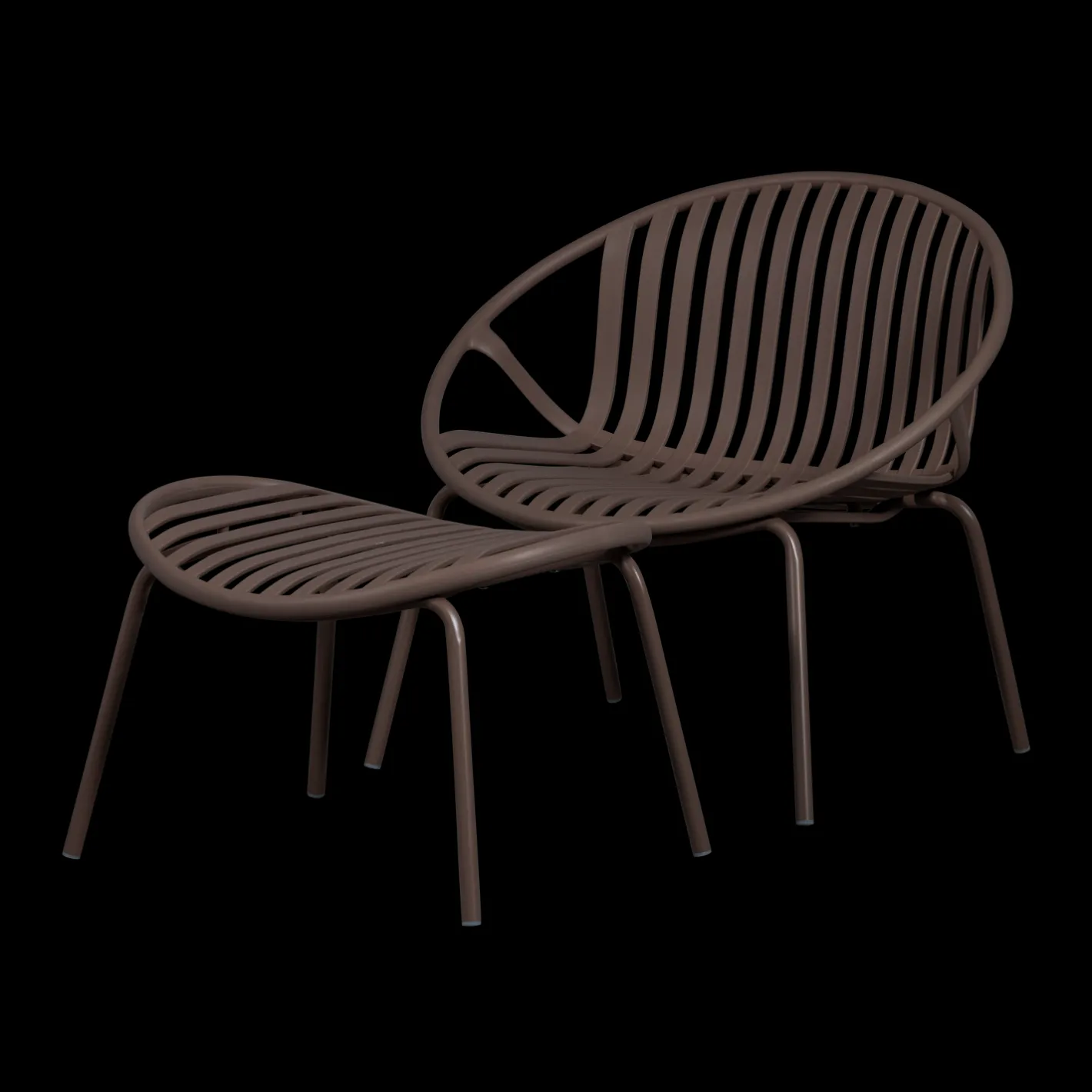 Online WOOOD Bruce Tuin Loungestoel Bruin