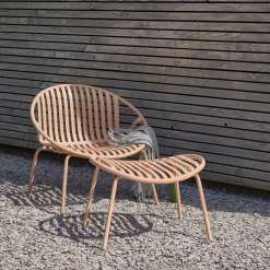 Discount WOOOD Bruce Tuin Loungestoel Salmon Pink