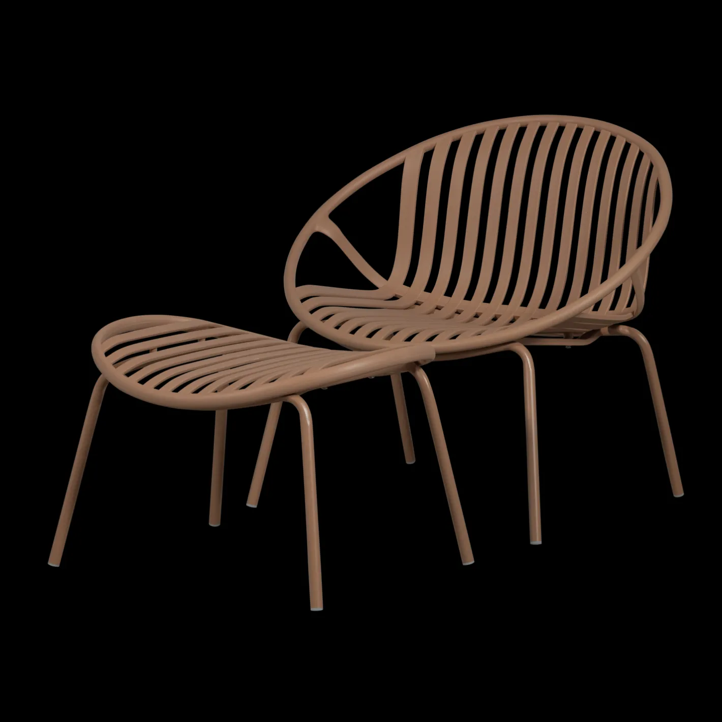 Discount WOOOD Bruce Tuin Loungestoel Salmon Pink