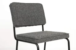 Hot Zuiver Buddy (set van 2) Eetkamerstoel Zwart, Antraciet