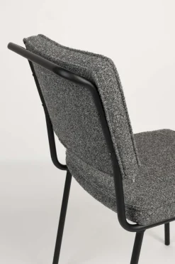 Hot Zuiver Buddy (set van 2) Eetkamerstoel Zwart, Antraciet