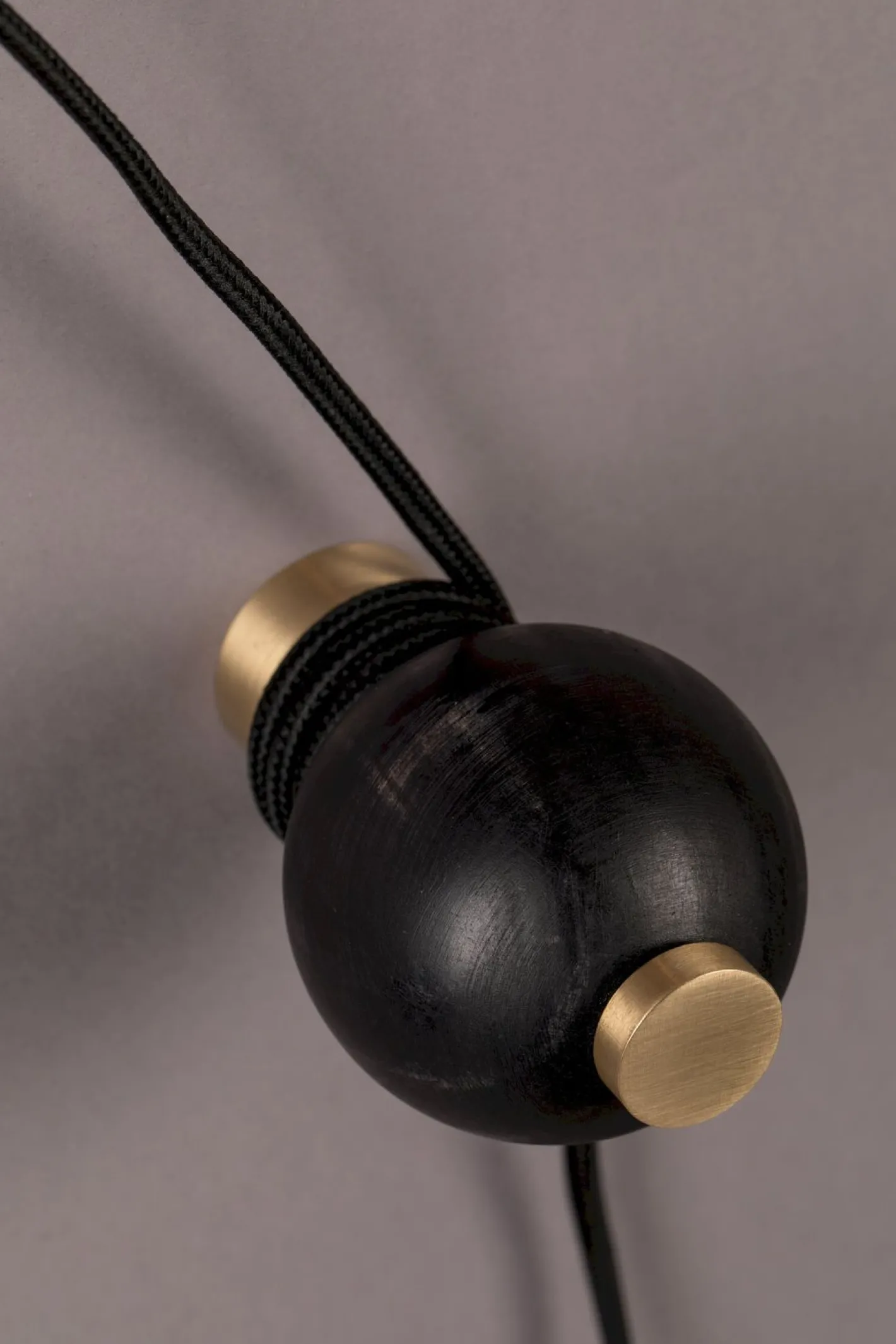New Dutchbone Bulan Wandlamp Black, Brass