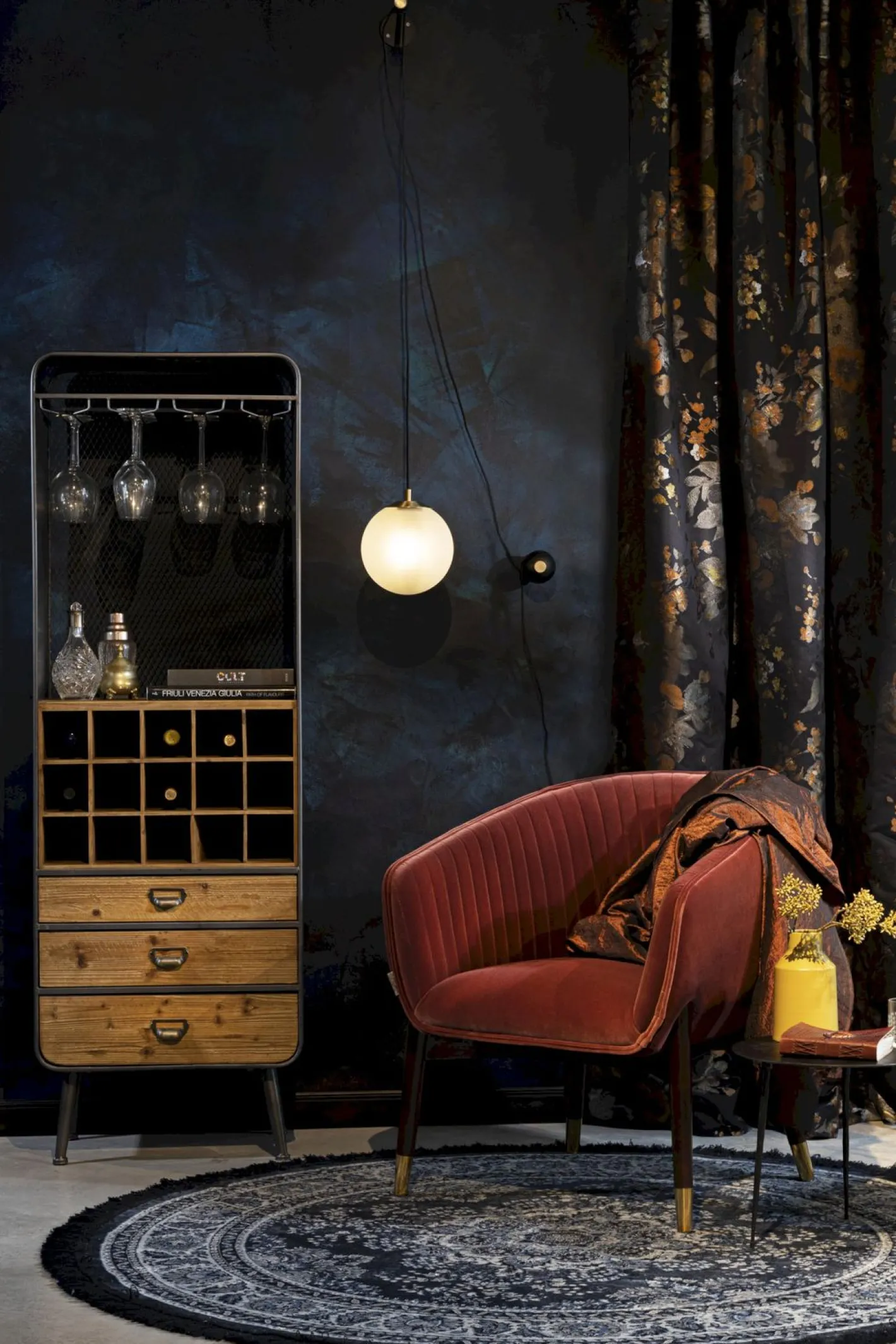 New Dutchbone Bulan Wandlamp Black, Brass