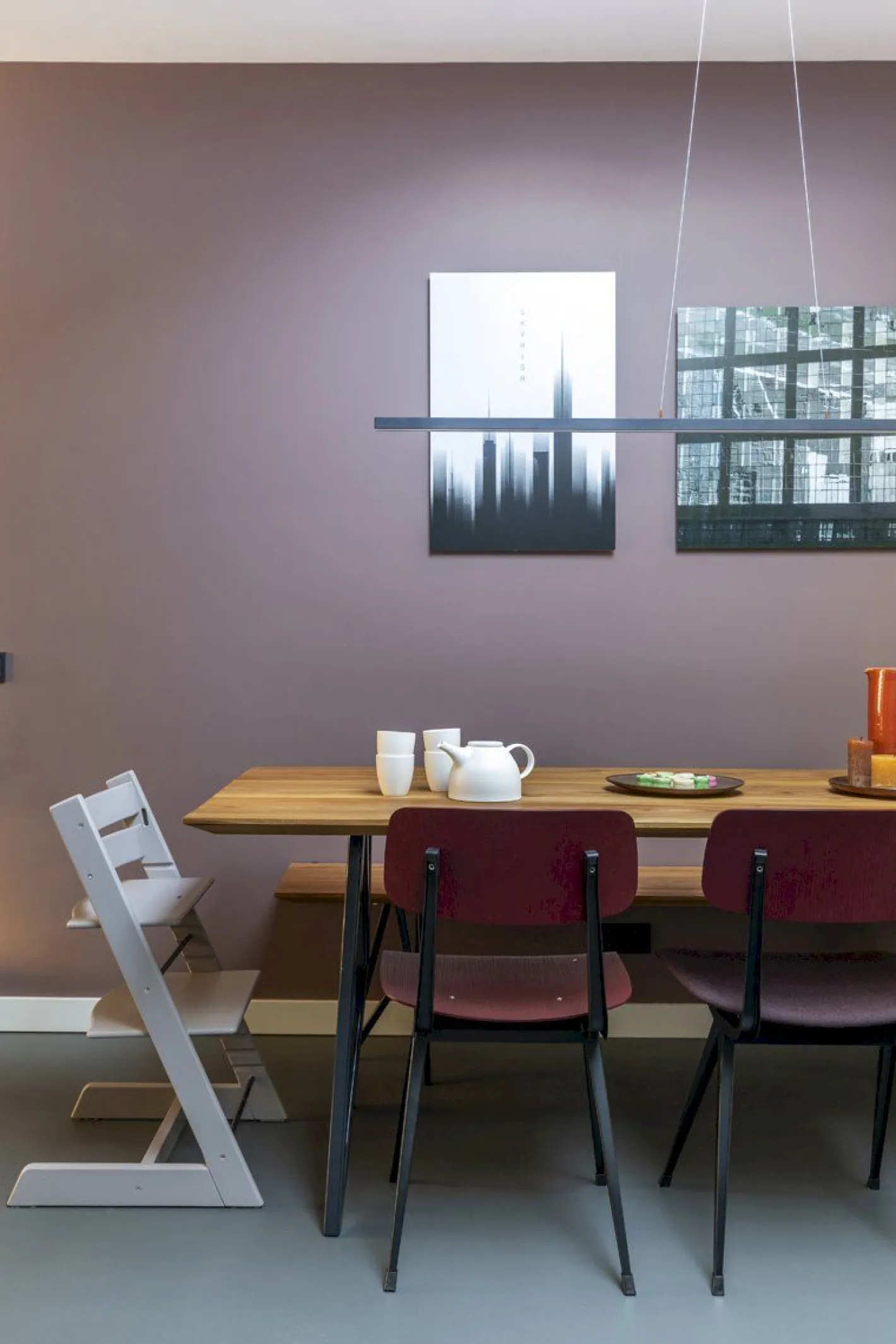 Online Studio HENK Butterfly Black Eettafel Naturel
