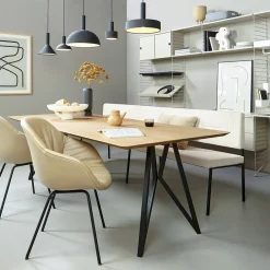 Online Studio HENK Butterfly Black Eettafel Naturel