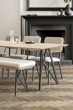Online Studio HENK Butterfly Black Eettafel Naturel