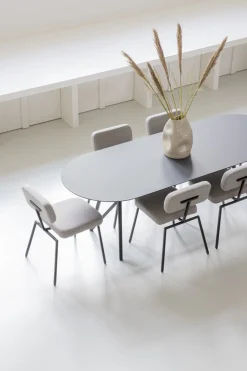 Outlet Studio HENK Butterfly Plat Ovaal Eettafel Zwart