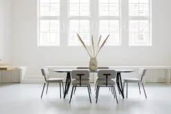 Outlet Studio HENK Butterfly Plat Ovaal Eettafel Zwart