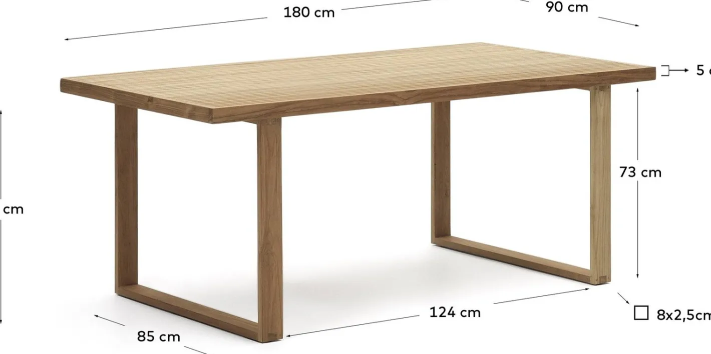 Hot Kave Home Canadell Tuintafel Naturel