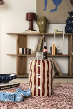 Hot By Boo Candice Bijzettafel Beige, Burgundy