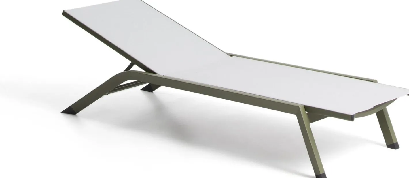 Hot Kave Home Capraia Ligstoel Groen, Wit