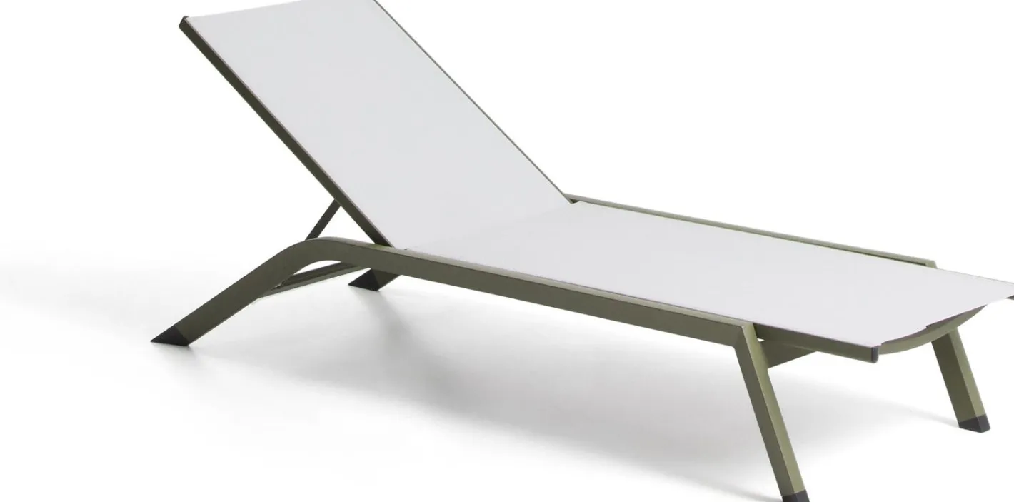 Hot Kave Home Capraia Ligstoel Groen, Wit