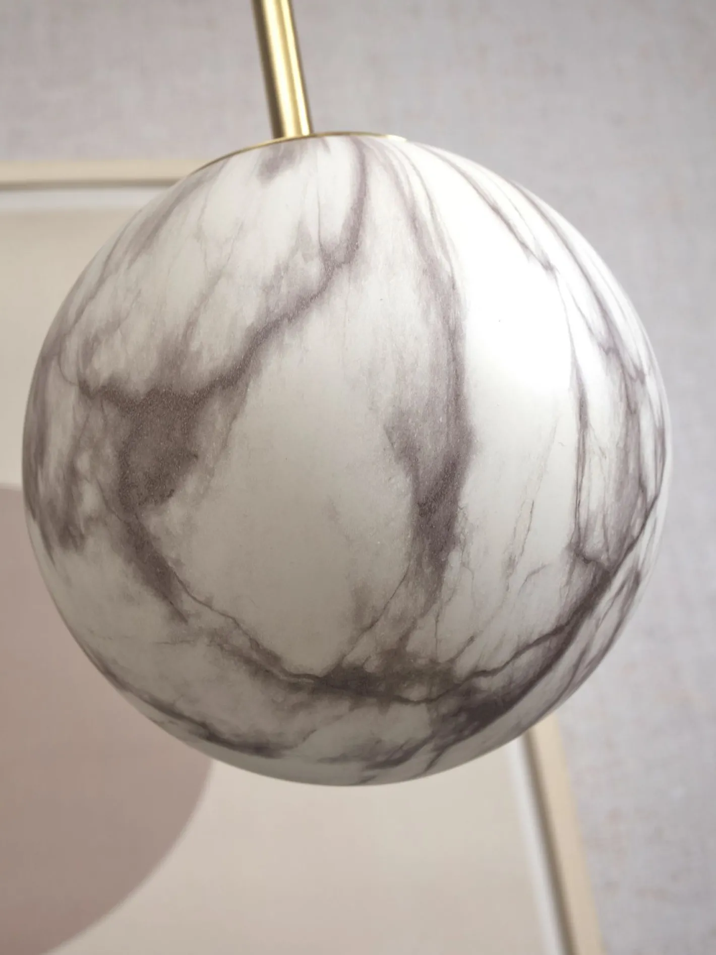 Discount It's about RoMi Carrara Bol Hanglamp White marble, Gold