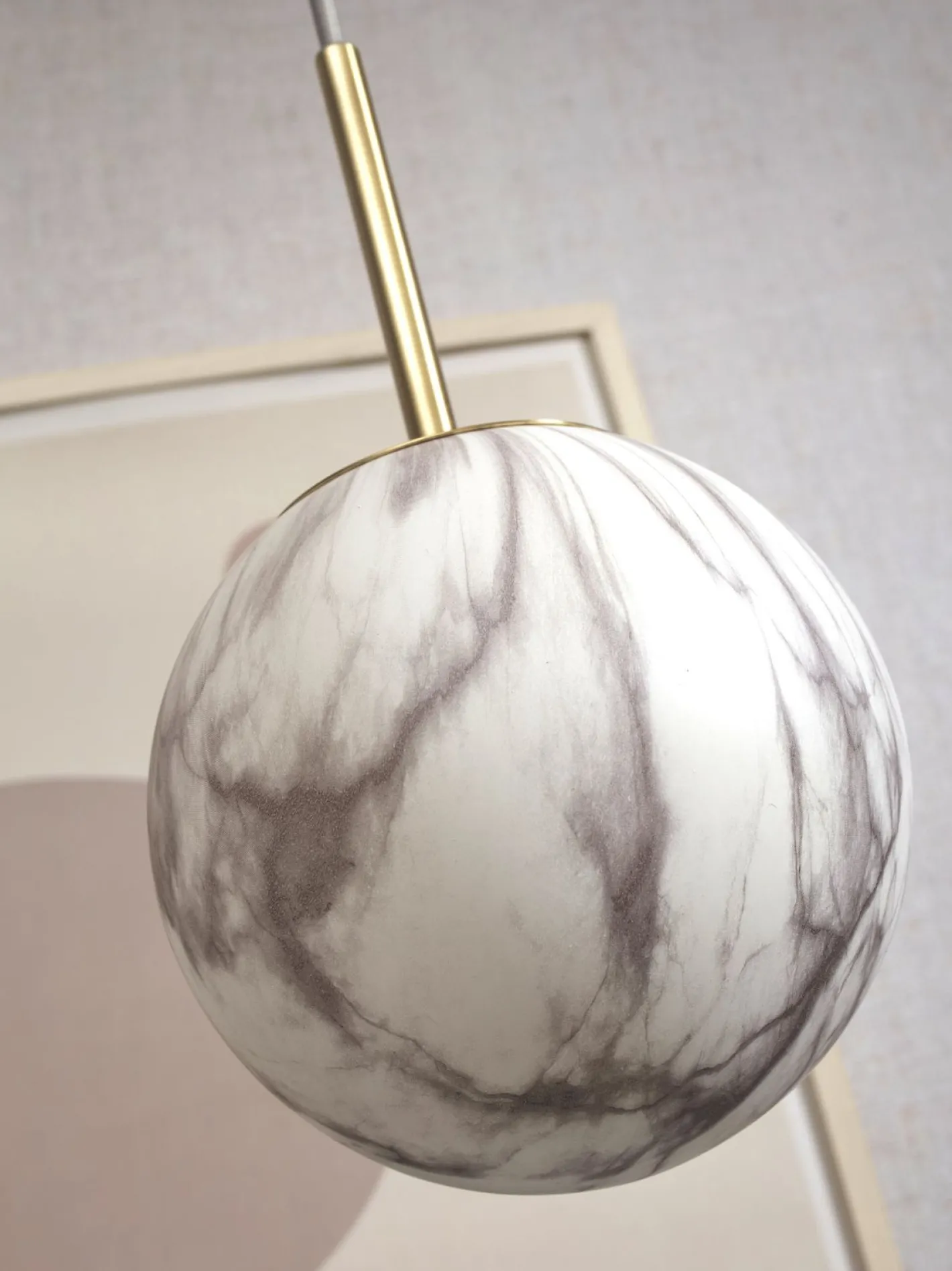Sale It's about RoMi Carrara Hanglamp White marble, Gold