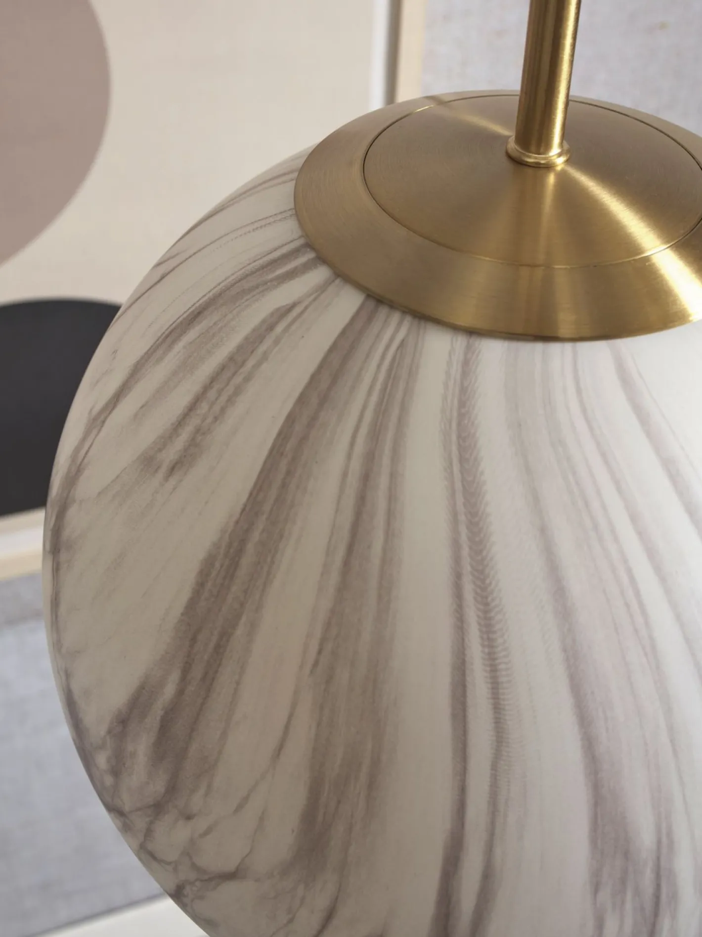 Sale It's about RoMi Carrara Hanglamp White marble, Gold