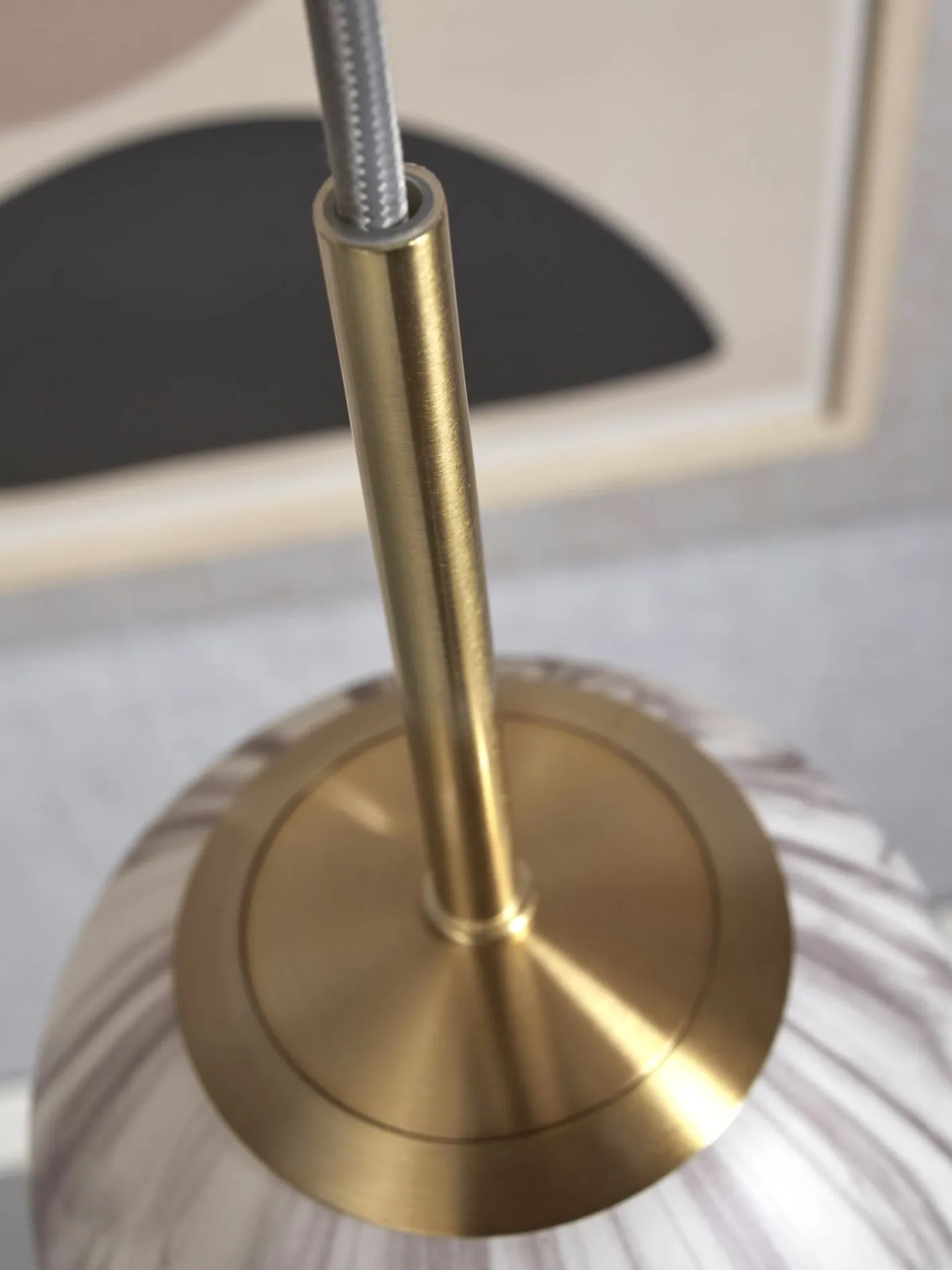 Hot It's about RoMi Carrara Hanglamp White marble, Gold