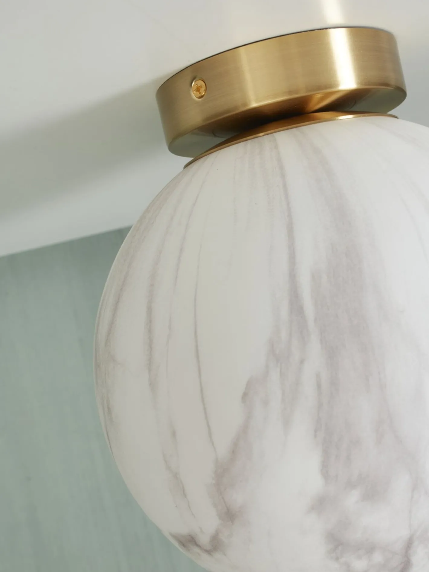 Hot It's about RoMi Carrara Plafondlamp White marble, Gold